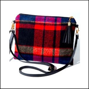 NEW Sutton Crossbody Plaid Clutch Wristlet